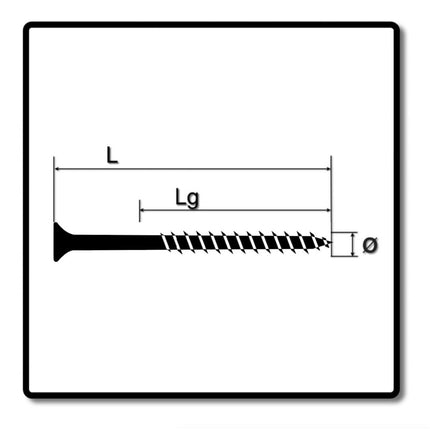Tornillo para fachada SPAX 4,0 x 60 mm acero inoxidable A2 200 piezas (2x 0467000400603) rosca parcial mini cabeza avellanada Torx T-STAR Plus T15 CUT