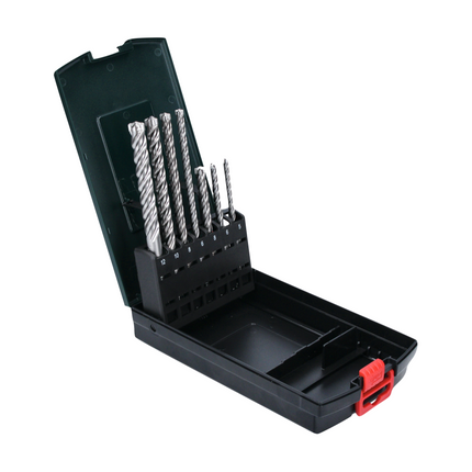 Metabo KHA 18 LTX martillo combinado a batería 18 V 2,2 J SDS Plus + juego de taladro para piedra P4P SDS plus de 7 piezas + metaBOX - sin batería, sin cargador