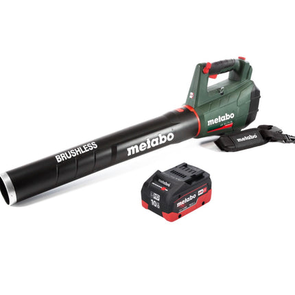 Soplador de hojas a batería Metabo LB 18 LTX BL 18 V sin escobillas + 1x batería 10,0 Ah - sin cargador