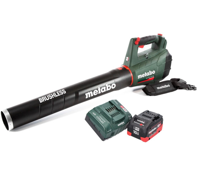 Soplador de hojas sin cable Metabo LB 18 LTX BL 18 V sin escobillas + 1x batería recargable 10,0 Ah + cargador
