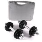 Juego de mancuernas (YLDS 12) 2 barras de mancuernas + 4 pesas de 0,5 kg + 8 pesas de 1,0 kg + bloqueo de estrella