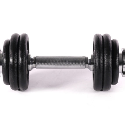 Juego de mancuernas (YLDS 12) 2 barras de mancuernas + 4 pesas de 0,5 kg + 8 pesas de 1,0 kg + bloqueo de estrella