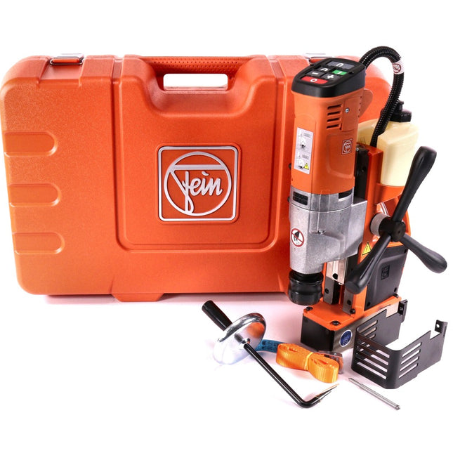 Taladro perforador magnético universal Fein KBU 35 PQW hasta 35 mm (72707261000) + juego de accesorios de 5 piezas + estuche