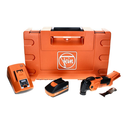 FEIN MultiMaster AMM 500 PLUS C Machine oscillante sans fil Starlock Plus 18 V + 1x Batterie 3,0 Ah + Chargeur + Coffret