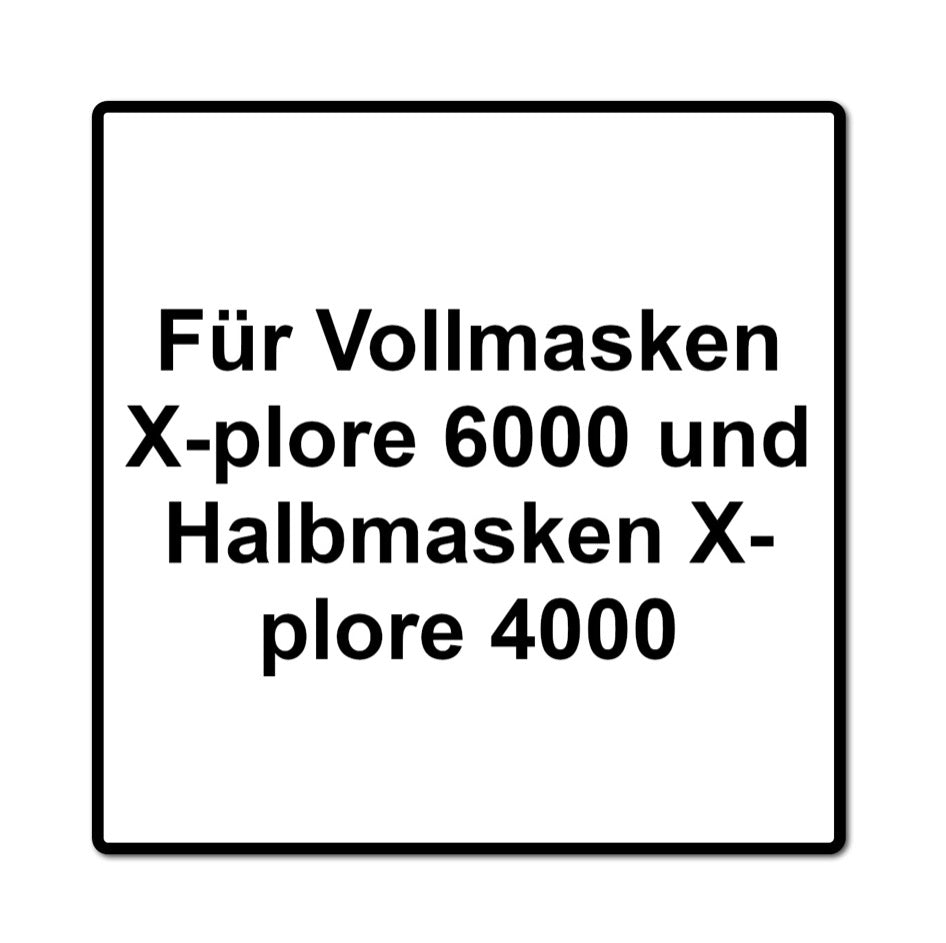 Dräger Rd40 6x P3 R Kit de filtres à particules (6x 6738932) pour masques complets X-plore 6000 et demi-masques X-plore 4000