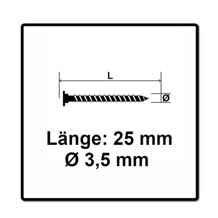 SPAX Vis à tête plate pour la fixation de panneaux arrière 3,5 x 25mm - Filetage total - T-STAR Plus - Torx T20 - Wirox -  4Cut pour panneaux arrière sans lentille 1500 pcs. (5x 01510350253)