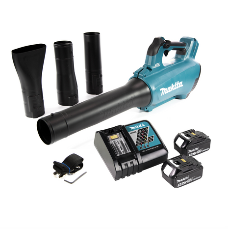 Makita DUB 184 RT cordless blower 18 V brushless + 2x battery 5.0 Ah + charger