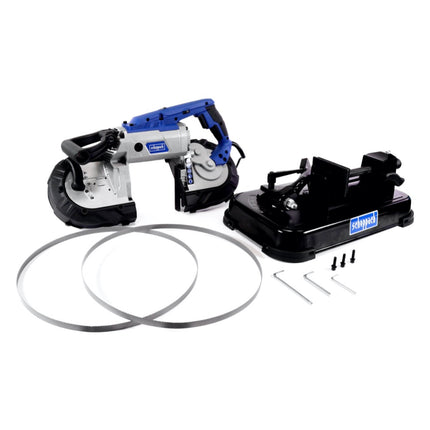 Scheppach MBS 1100 Scie à ruban 127/80 mm 1100 W + Table de sciage + 2x Ruban de sciage M42 ( 5901507901 )