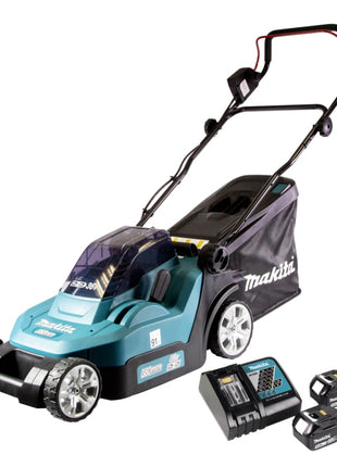 Cortacésped a batería Makita DLM 382 RT2 36 V (2x 18 V) 38 cm 40 l + 2x batería 5,0 Ah + cargador