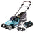 Makita DLM 382 PT2 Cordless Lawnmower 36 V ( 2x 18 V ) 38 cm 40 l + 2x Batteries 5.0 Ah + 1x Twin Port Charger