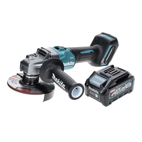 Makita GA 005 GM1 Cordless angle grinder 40 V max. 125 mm Brushless XGT + 1x rechargeable battery 4.0 Ah - without charger