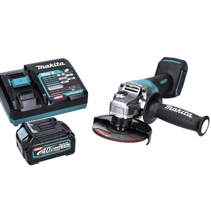 Amoladora angular a batería Makita GA 013 GD1 40 V máx. 125 mm sin escobillas XGT + 1x batería 2,5 Ah + cargador