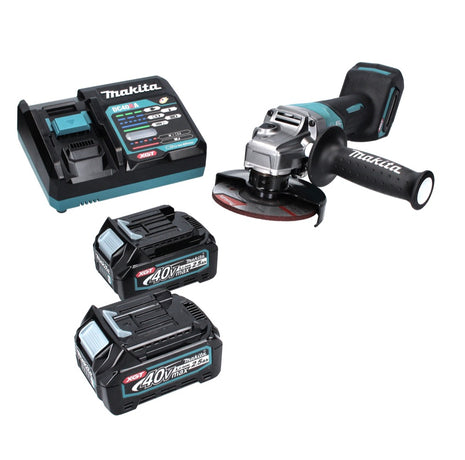 Makita GA 013 GD2 Akku Winkelschleifer 40 V max. 125 mm Brushless  XGT + 2x Akku 2,5 Ah + Ladegerät