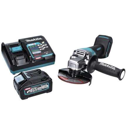 Amoladora angular a batería Makita GA 013 GM1 40 V máx. 125 mm sin escobillas XGT + 1x batería 4,0 Ah + cargador