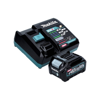 Amoladora angular a batería Makita GA 013 GD101 40 V máx. 125 mm sin escobillas XGT + 1x batería 2,5 Ah + cargador + Makpac