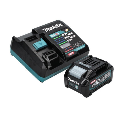 Amoladora angular a batería Makita GA 013 GM101 40 V máx. 125 mm sin escobillas XGT + 1x batería 4,0 Ah + cargador + Makpac