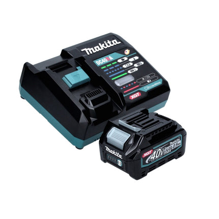 Amoladora angular a batería Makita GA 008 GD1 40 V máx. 125 mm sin escobillas XGT + 1x batería 2,5 Ah + cargador