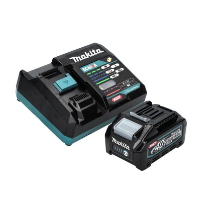 Amoladora angular a batería Makita GA 016 GM1 40 V máx. 125 mm sin escobillas XGT + 1x batería 4,0 Ah + cargador