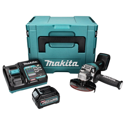 Makita GA 016 GD101 Akku Winkelschleifer 40 V max. 125 mm Brushless  XGT + 1x Akku 2,5 Ah + Ladegerät + Makpac