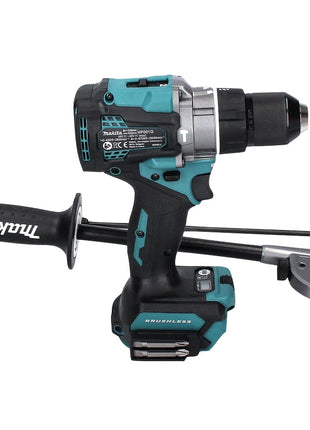 Taladro percutor inalámbrico Makita HP 001 GM2 40 V máx. 140 Nm XGT Brushless + 2x baterías 4,0 Ah + cargador