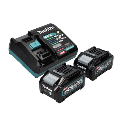 Makita JR 001 GM201 Seghetto diritto a batteria 40 V max. Brushless XGT + 2x Batterie  4,0 Ah + Caricabatterie + Valigetta
