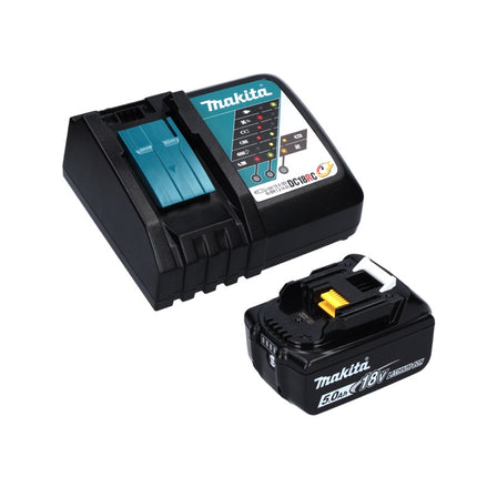Sega a nastro a batteria senza spazzole Makita DPB 183 RT1 18 V 66 mm + 1x batteria 5,0 Ah + caricabatterie