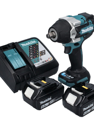 Avvitatore a impulsi a batteria Makita DTW 700 RG 18 V 700 Nm 1/2" XPT Brushless + 2x batteria ricaricabile 6,0 Ah + caricabatterie