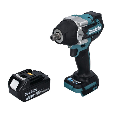 Makita DTW 701 F1 cordless impact wrench 18 V 700 Nm 1/2" XPT Brushless + 1x rechargeable battery 3.0 Ah - without charger