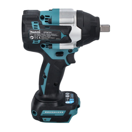 Makita DTW 701 RF1 cordless impact wrench 18 V 700 Nm 1/2" XPT Brushless + 1x rechargeable battery 3.0 Ah + charger