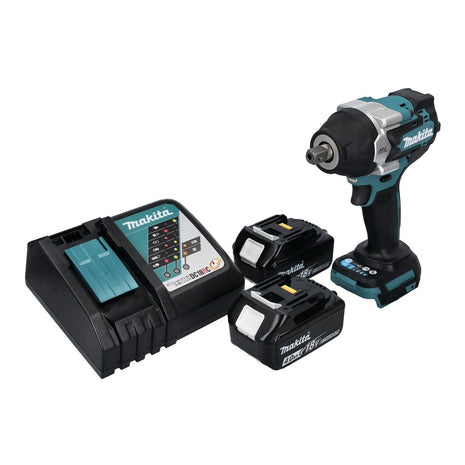 Makita DTW 701 RM akumulatorowy klucz udarowy 18 V 700 Nm 1/2" XPT bezszczotkowy + 2x akumulator 4,0 Ah + ładowarka