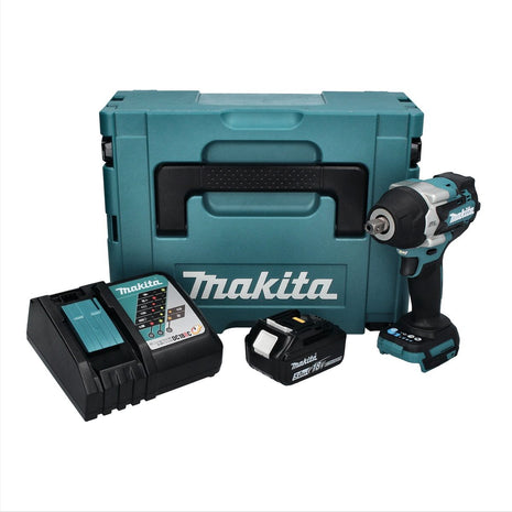 Makita DTW 701 RT1J cordless impact wrench 18 V 700 Nm 1/2" XPT Brushless + 1x rechargeable battery 5.0 Ah + charger + Makpac