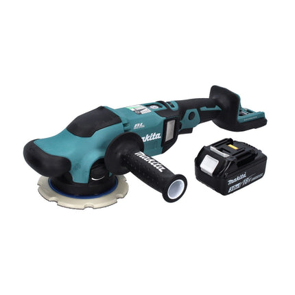 Makita DPO 600 F1 Pulidora excéntrica a batería 18 V 150 mm XPT Brushless + 1 batería 3,0 Ah - sin cargador