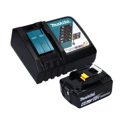 Makita DPO 600 RG1 cordless eccentric sander 18 V 150 mm XPT brushless + 1x 6.0 Ah battery + charger