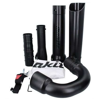 Makita DUB 363 RM2V Soffiatore / aspirafoglie a batteria 36 V ( 2x 18 V ) Brushless + set di aspirazione + 2x batteria 4,0 Ah + caricabatterie