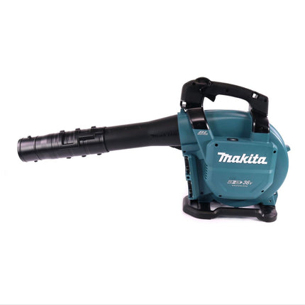 Makita DUB 363 PT2V Soplador / aspirador de hojas sin cable 36 V ( 2x 18 V ) sin escobillas + juego de aspiración + 2x batería recargable 5,0 Ah + cargador doble