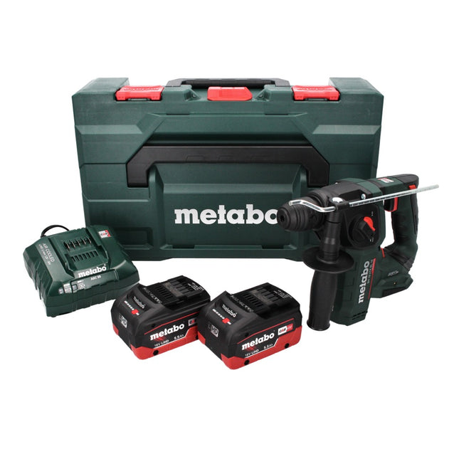 Metabo BH 18 LTX BL 16 cordless hammer drill 18 V 1.3 J SDS-plus Brushless + 2x rechargeable battery 5.5 Ah + charger + MetaBOX