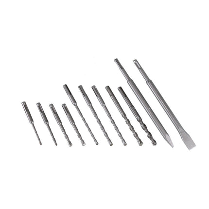 Bosch GBH 18V-26 F Perforateur sans fil 2,6 J 18V SDS plus Brushless + Set de forets et burins (11 pcs.) certifié PGM + Coffret - sans batterie, sans chargeur