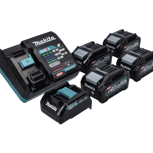 Makita Power Source Kit 40 V max. avec 4x BL 4040 batterie 4,0 Ah XGT + DC 40 RA chargeur rapide XGT LXT + ADP10 adaptateur de charge