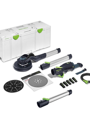 Festool LHS 2 225 EQI-Plus Langhalsschleifer PLANEX 400 W 225 mm ( 575990 ) Brushless + Zubehör + VL-LHS 2 225 Verlängerung 450 mm +  Systainer SYS3 XXL - Toolbrothers