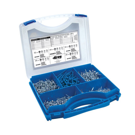 KREG Jig K5MS-EUR-SYS Master System Set juego completo de carpintero + plantilla de perforación K5 + base + pinzas de sujeción + juego de tornillos de 675 piezas + systainer