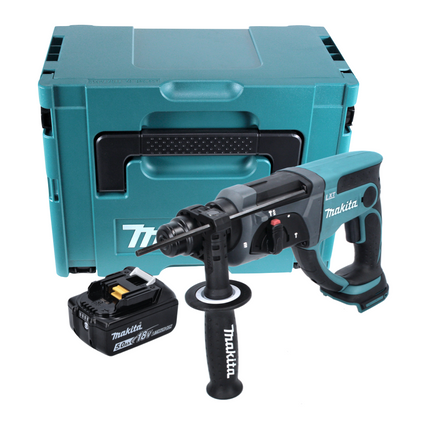 Makita DHR 202 T1J cordless combi hammer 18 V 2.0 J SDS Plus + 1x rechargeable battery 5.0 Ah + Makpac - without charger