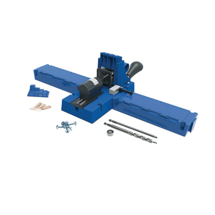 KREG Jig K5 Plantilla de perforación (K5) Sistema de conexión de madera con orificio oculto + Plantilla de perforación K5 + Base + Accesorios + Juego de tornillos de 675 piezas