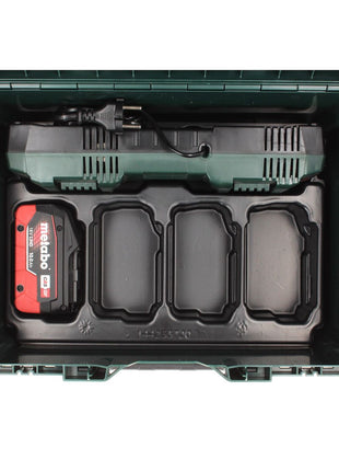 Metabo Basis Set 1x Akku 18 V 10,0 Ah LIHD + Doppelladegerät + metaBOX