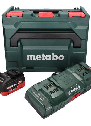 Metabo Set de base - 1x Batterie 18 V 10,0 Ah LIHD + Chargeur double + Coffret metaBOX