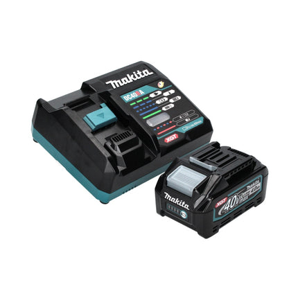 Makita GA016GM101 Cordless Angle Grinder 125 mm 40V max. Brushless XGT + 1x Battery 4.0 Ah + Charger + Suction Hood + Makpac Case