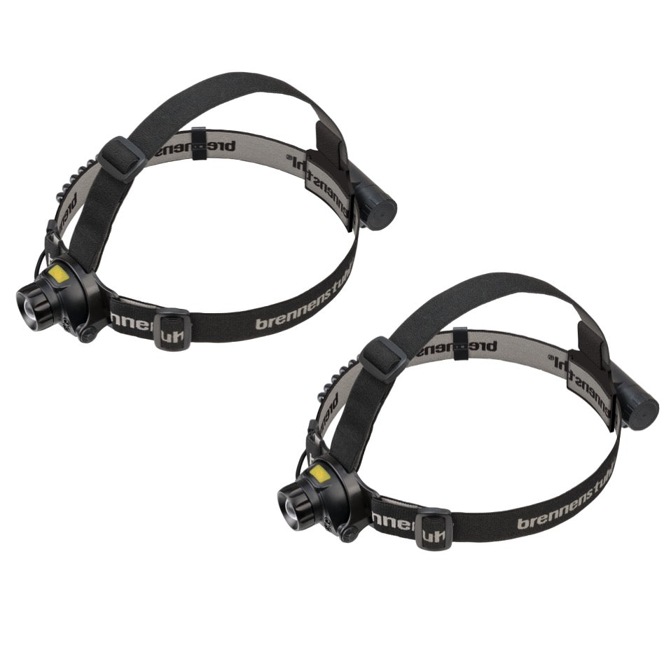 Brennenstuhl SL 400 AFSet 2x LuxPremium LED Akku Sensor Kopflampe 2,6 Ah ( 2x 1177310 ) IP44 400 Lumen