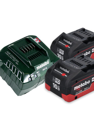 Metabo Power 160-5 18 LTX BL OF Akku Kompressor 18 V 8,0 bar Brushless + 2x Akku 10,0 Ah + Ladegerät