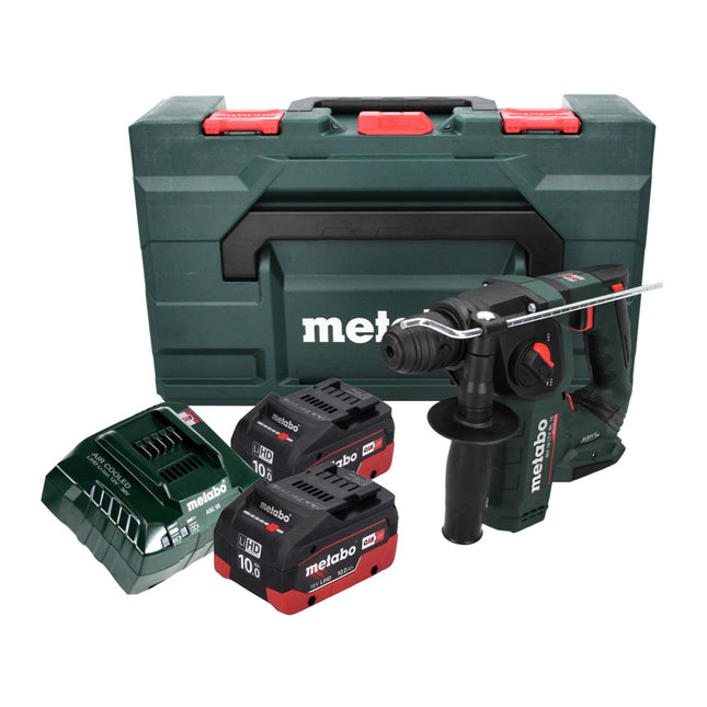 Metabo BH 18 LTX BL 16 cordless hammer drill 18 V 1.3 J SDS-plus Brushless + 2x battery 10,0 Ah + charger + MetaBOX