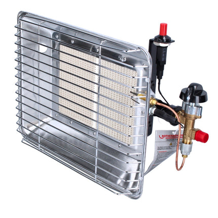 Rothenberger Industrial Set - 2x Stufette a gas Eco Piezo ( 2x 35985 ) 2,7 kW - 4,2 kW per bombole di gas propano da 5 kg e 11 kg