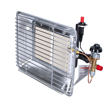 Rothenberger Industrial Eco Piezo Gas Radiant Heater (35985) + Jauge de niveau RoGas Jauge de niveau de gaz (1500003369)